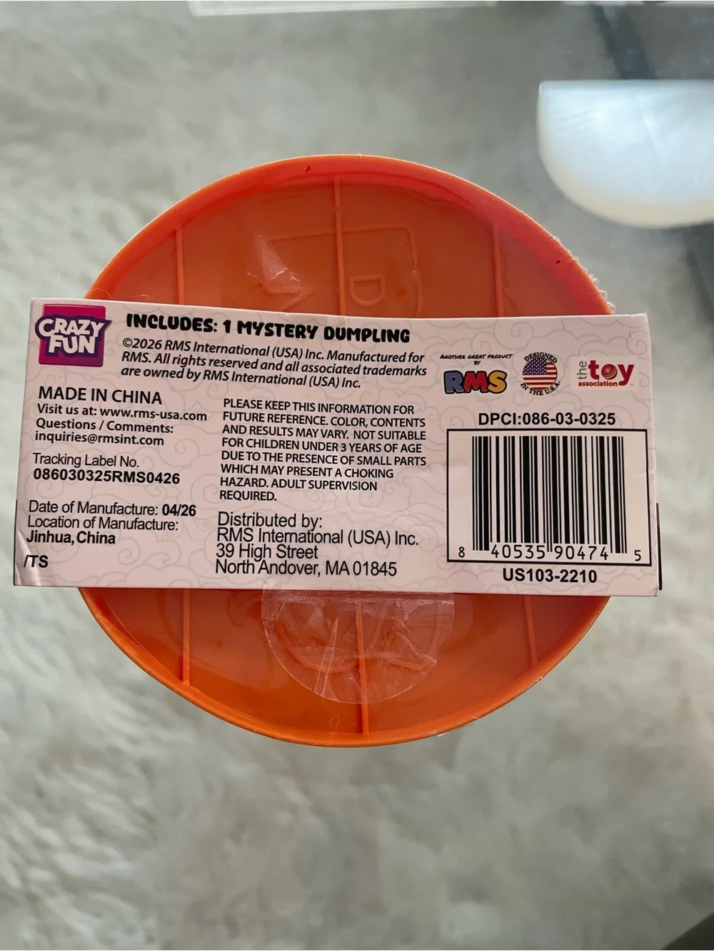 Mystery Squishy Dumpling - Orange